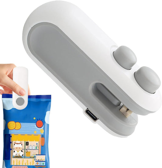 Wazdorf Sealing Clip - Portable Mini Sealing Machine Handheld Packet Sealer for Food, Snacks, Chips, Fresh Storage, Plastic Bag Sealing Machine, Multicolor