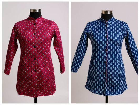 Long Reversible Quilted Jacket (1)