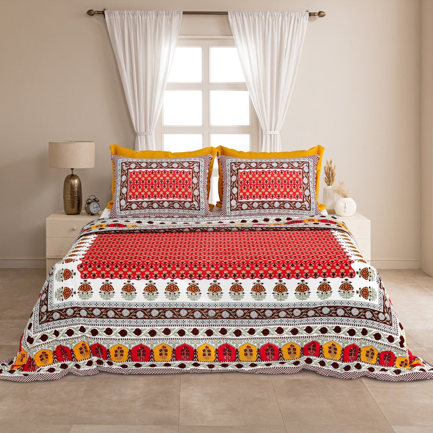 KING Size Bedsheet with 2 Pillow (SST36)