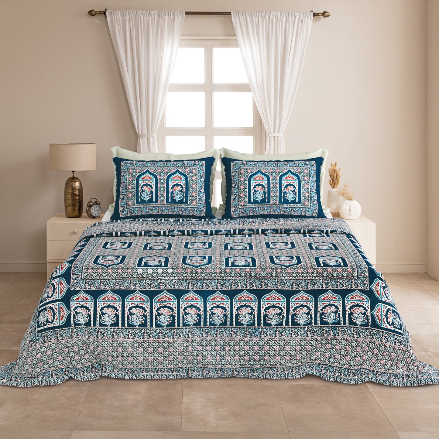 KING Size Bedsheet with 2 Pillow (SST38)