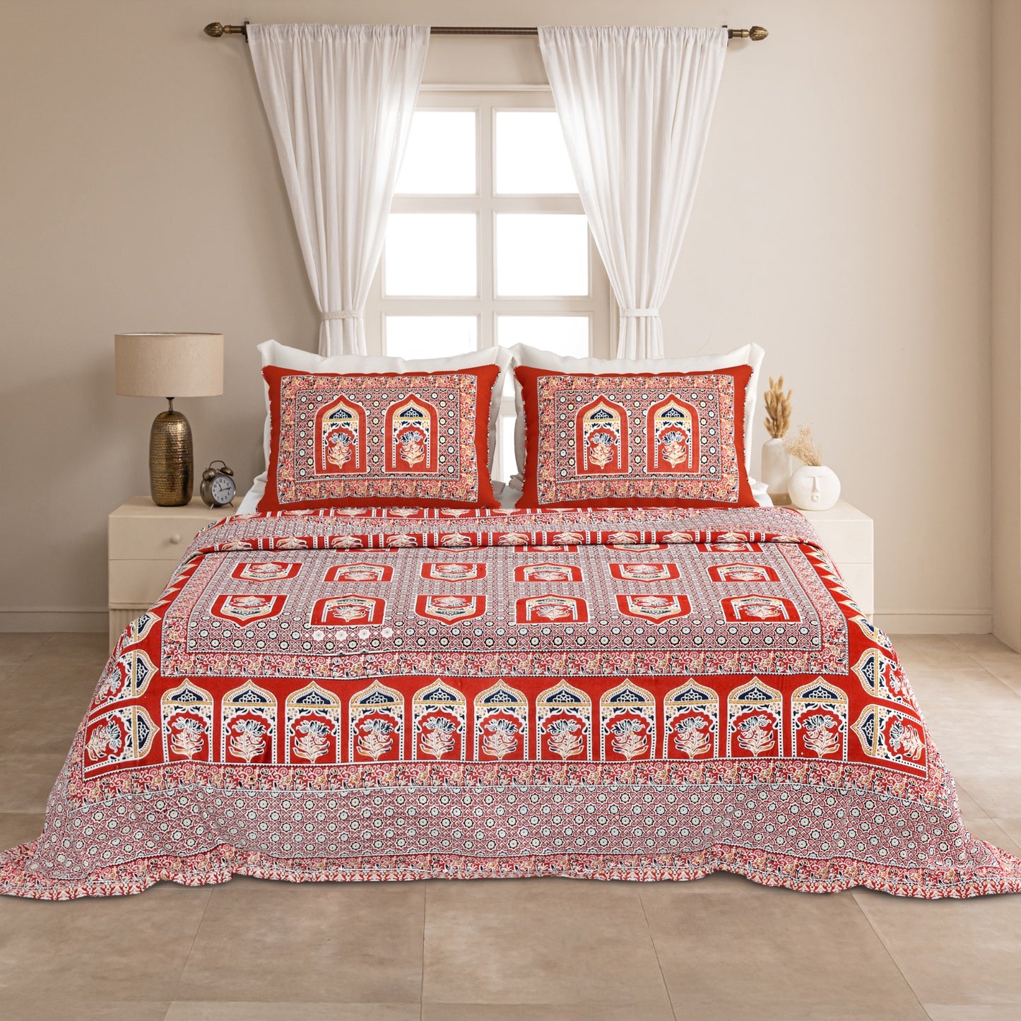 KING Size Bedsheet with 2 Pillow (SST39)