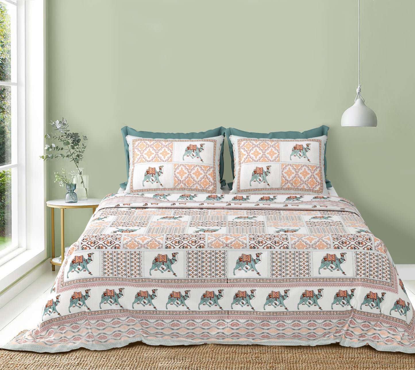 KING Size Bedsheet with 2 Pillow (SST60)