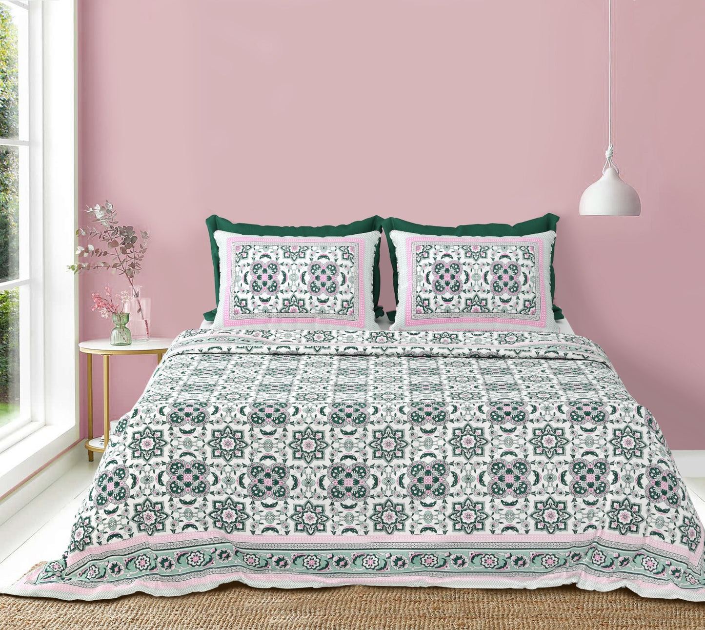 KING Size Bedsheet with 2 Pillow (SST61)