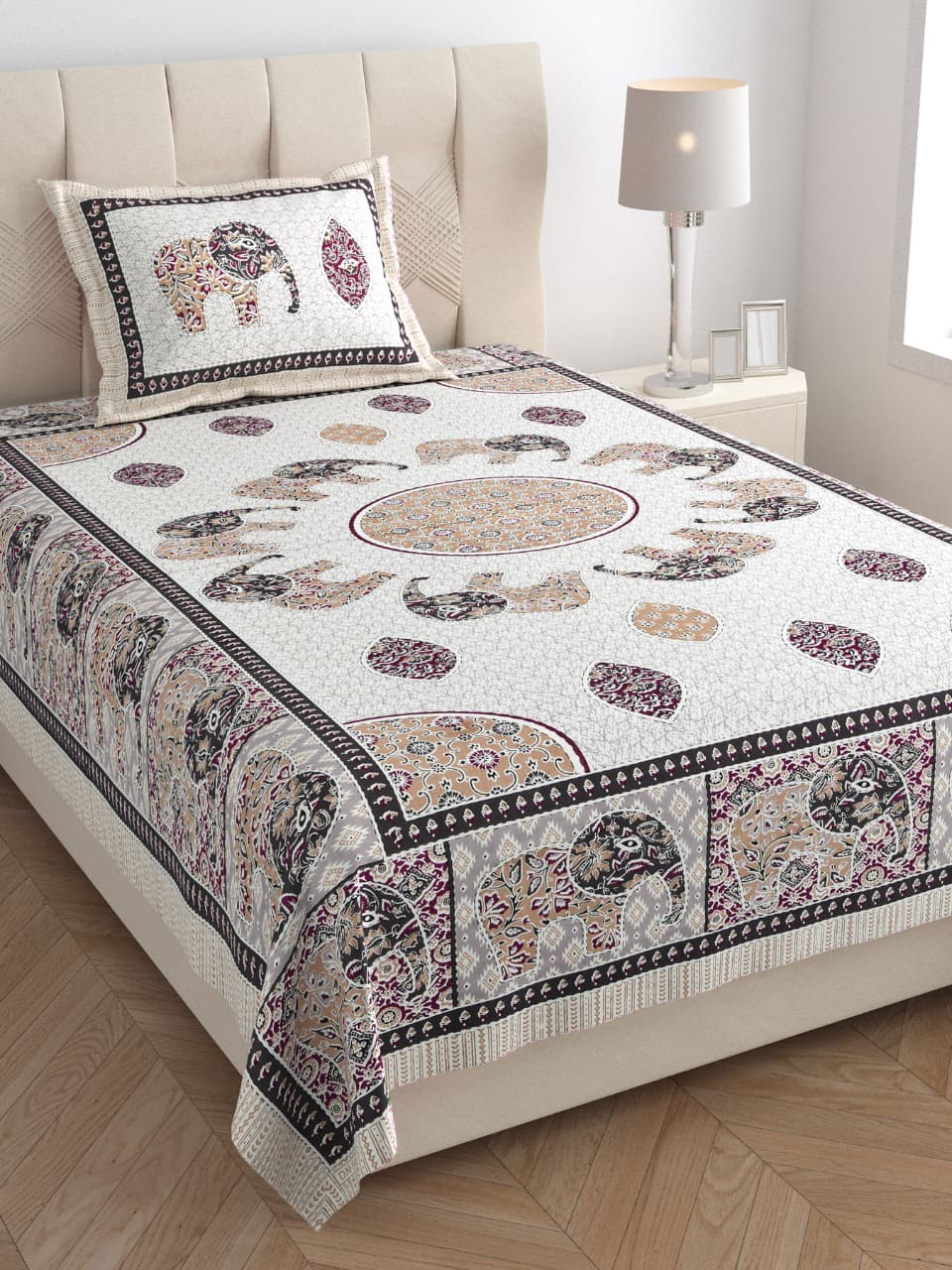 Single Bedsheet with One Pillow (116)