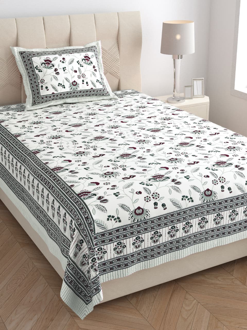 Single Bedsheet with One Pillow (121)