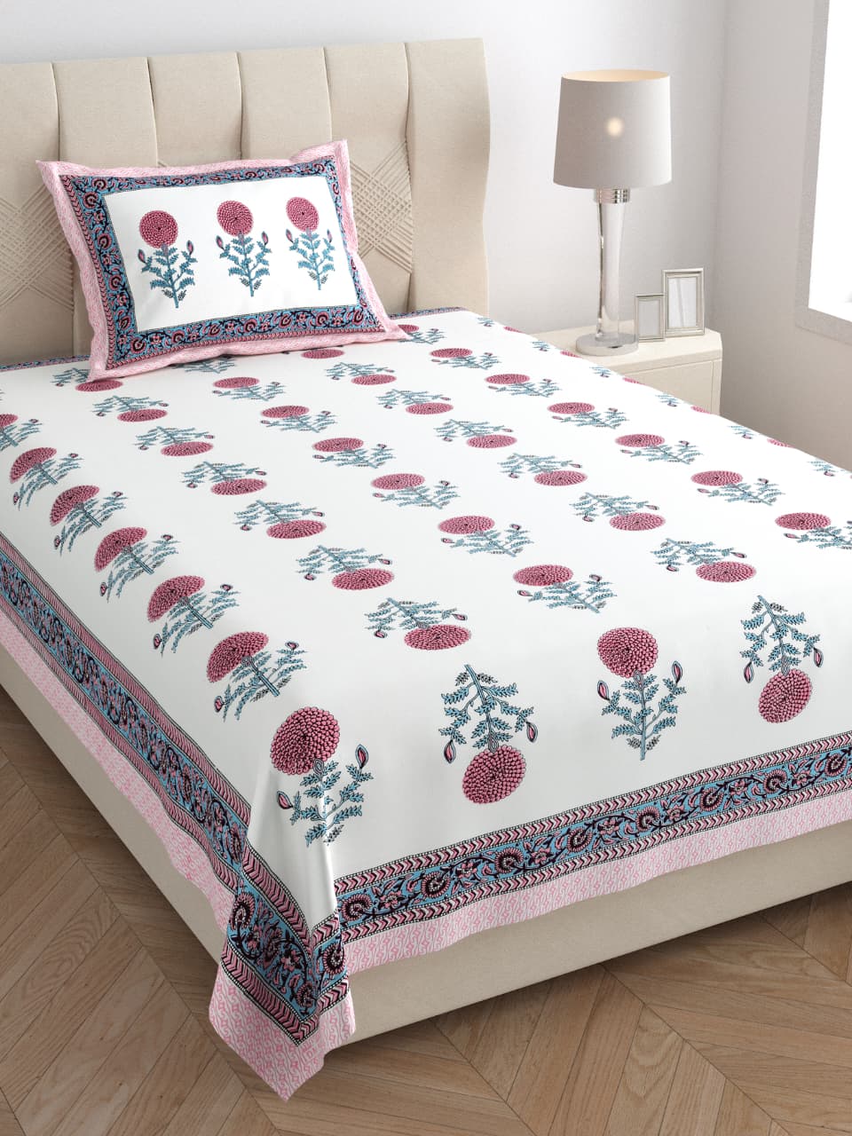 Single Bedsheet with One Pillow (137)