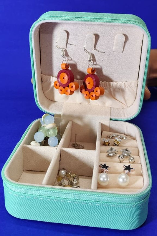 Mini Jewellery Square Box with Zip