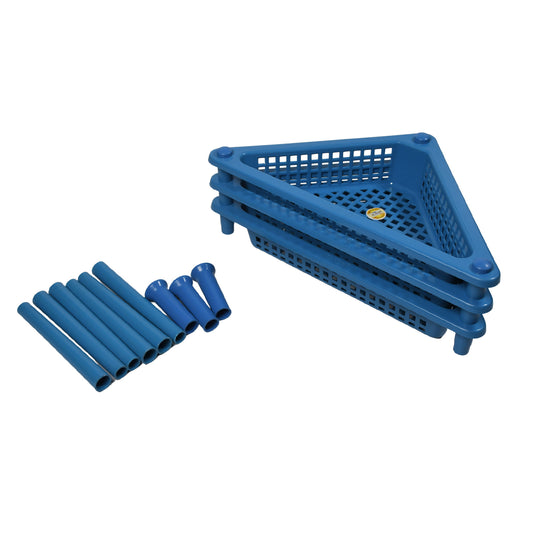 Triangle Storage Plastic 3-tier Rack