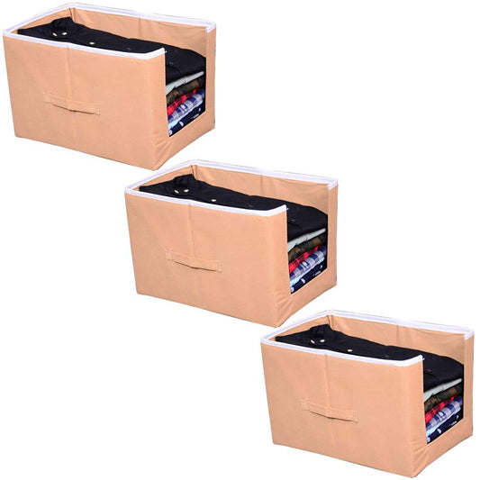 Closet Organizer-Foldable Shirts and Clothing Organizer Stackers(Pack of 3)