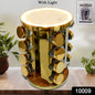 Led Spice Rack Organizer Rotating Spice Rack