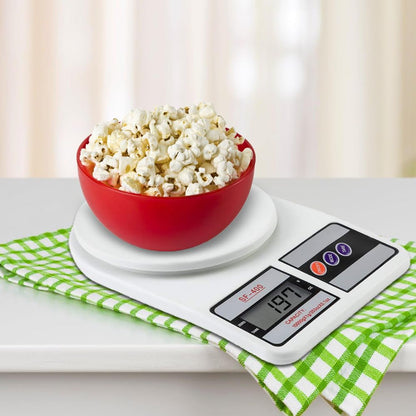 Atom 10Kg Kitchen Weight Machine 6 Months Warranty, Digital Scale with LCD Display, Scale for Home Baking, Cooking & Balance Diet. Weighing Machine with capacity 10Kg, SF400/A121,Color May Vary