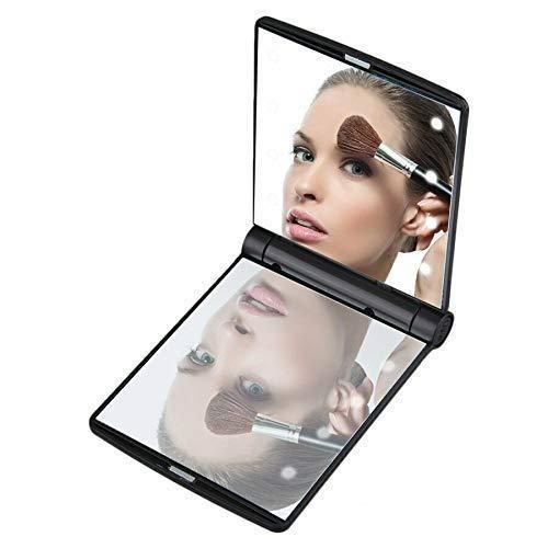 Small portable Folding Makeup Mirror with led Lights