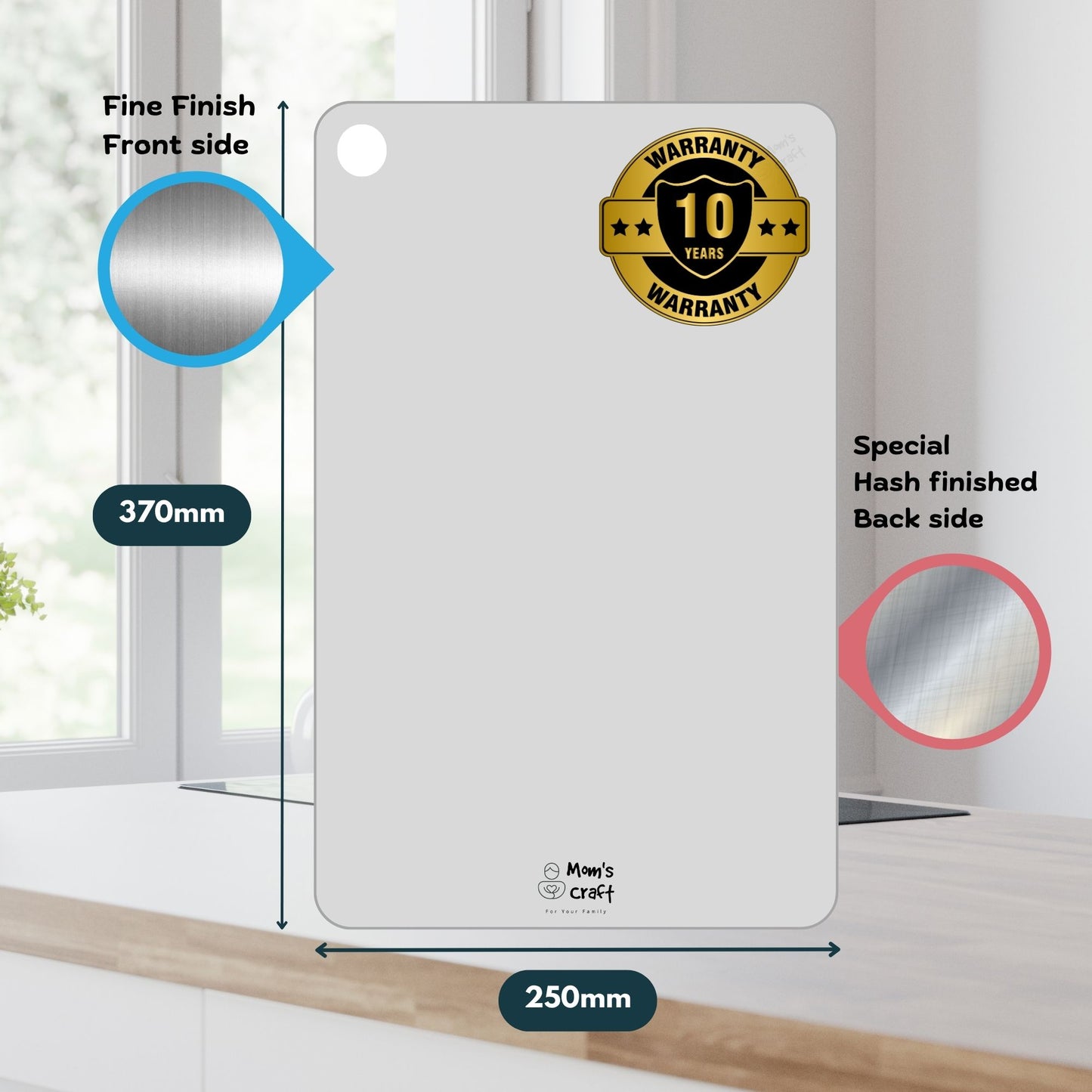 Stainless Steel Chopping Board - Large