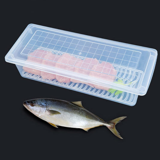 Food Storage Container With Removable Drain Plate