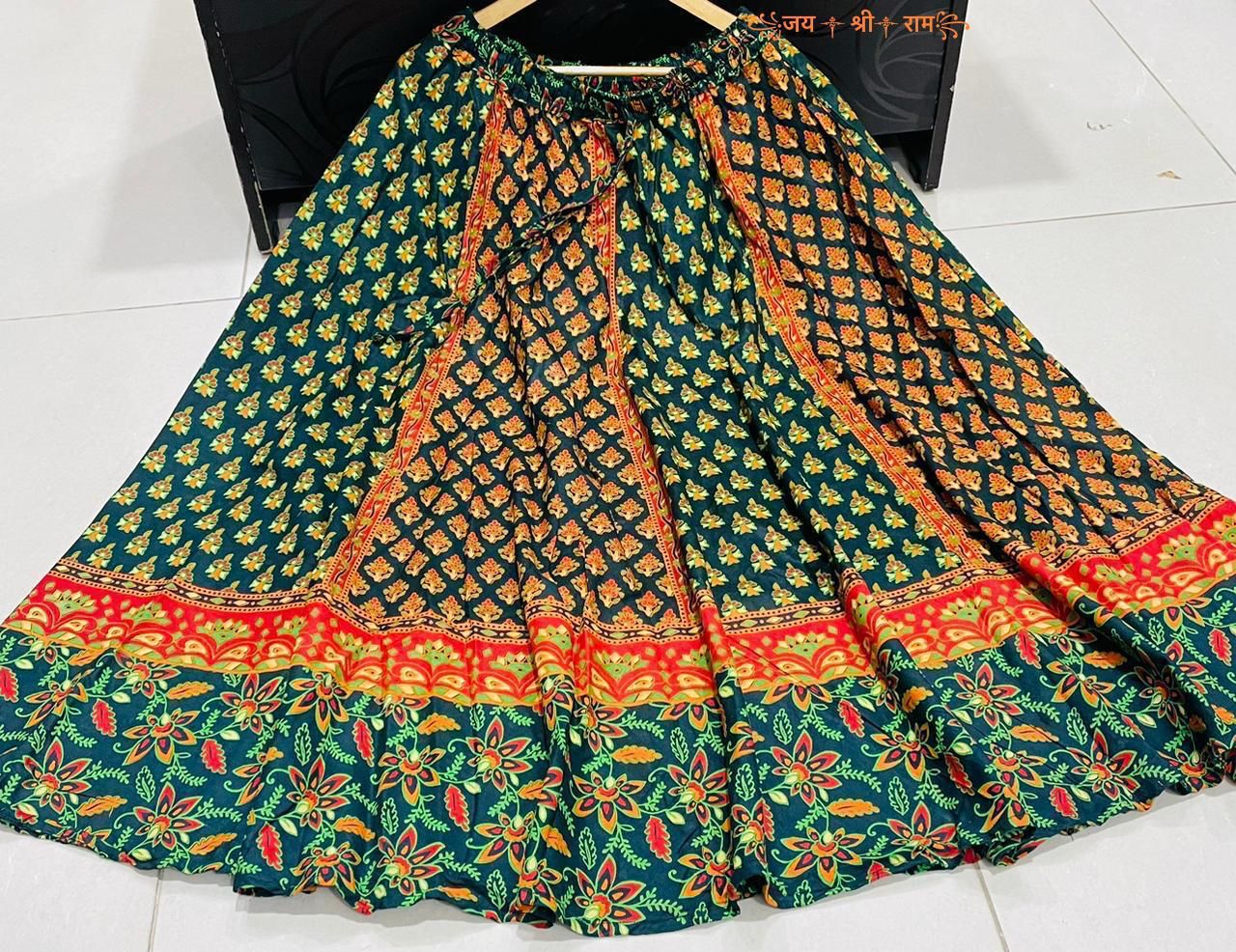 Printed Jaipuri Cotton Skirt  (8)
