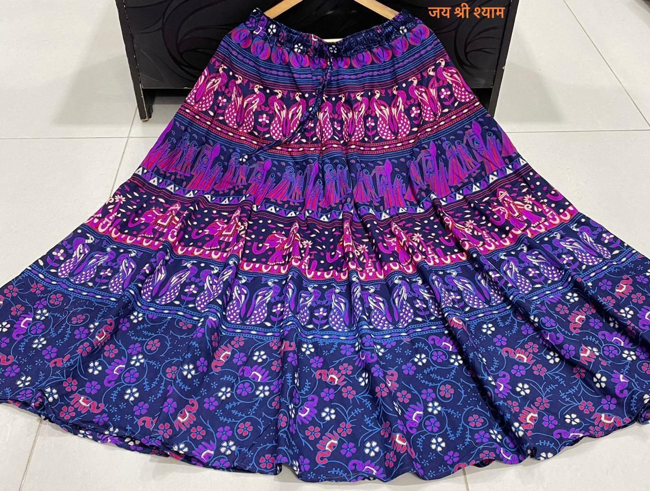 Printed Jaipuri Cotton Skirt  (11)