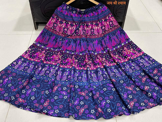Printed Jaipuri Cotton Skirt  (11)