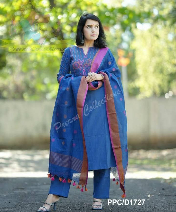 Handloom cotton suit