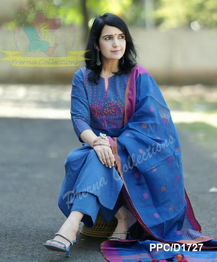 Handloom cotton suit