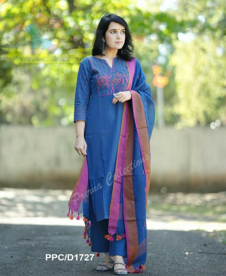 Handloom cotton suit