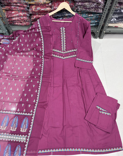 Anarkali  kurta And Dupatta Set Fully Stitched Ready
