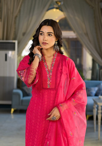 Schiffli Cutwork Suit set