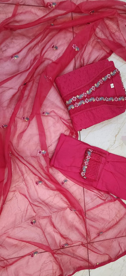 Schiffli Cutwork Suit set