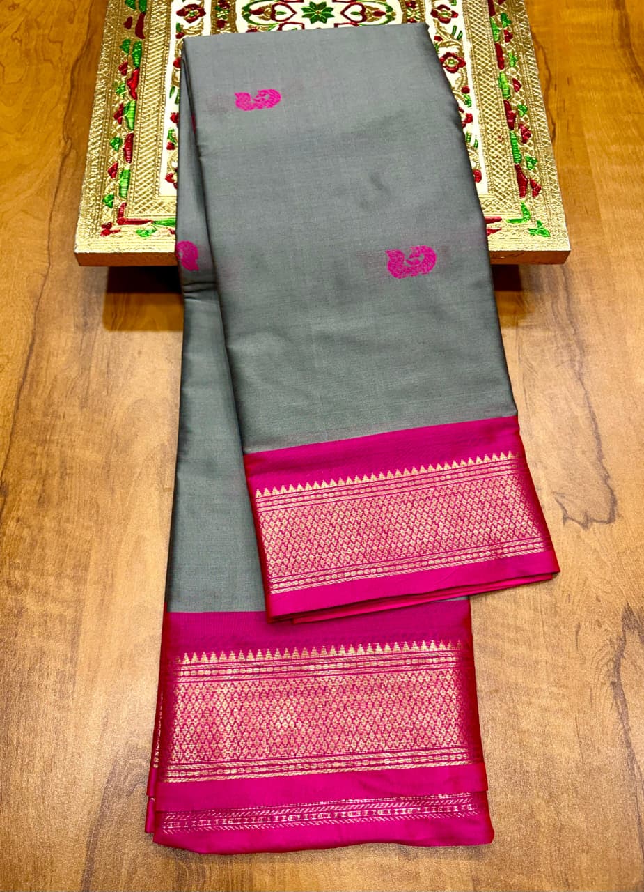 Soft Silk Kadiyal Paithani (15)
