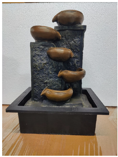 Rustic Brown 5 Tiered Bowl Water Fountain Medium