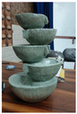 4 Tiered Bowl Fountain (Grey) Medium