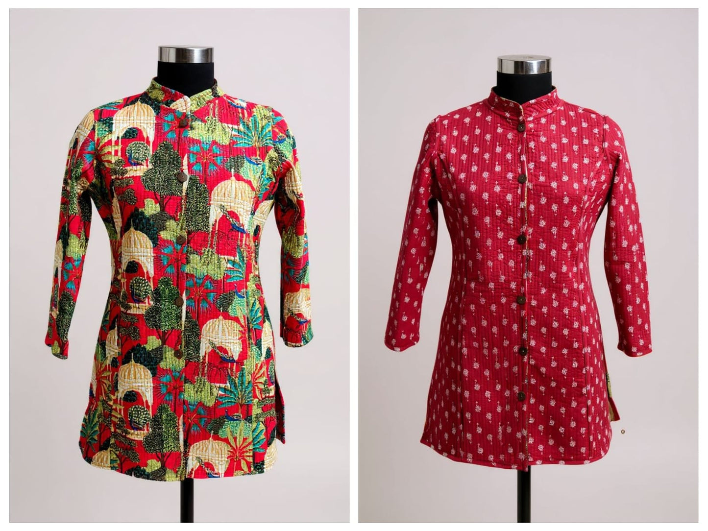 Long Reversible Quilted Jacket (2)