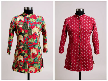 Long Reversible Quilted Jacket (2)