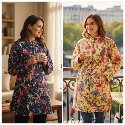 Long Reversible Quilted Jacket (3)