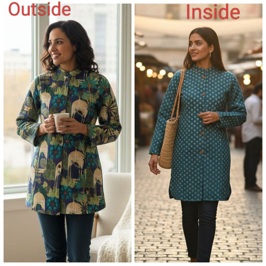 Long Reversible Quilted Jacket (4)