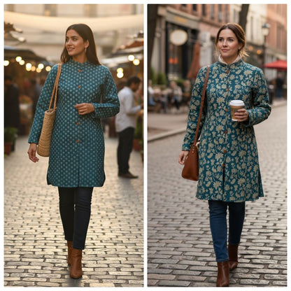 Long Reversible Quilted Jacket (5)