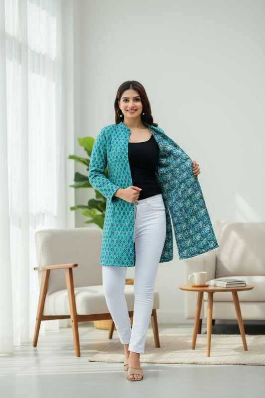 Long Reversible Quilted Jacket (6)