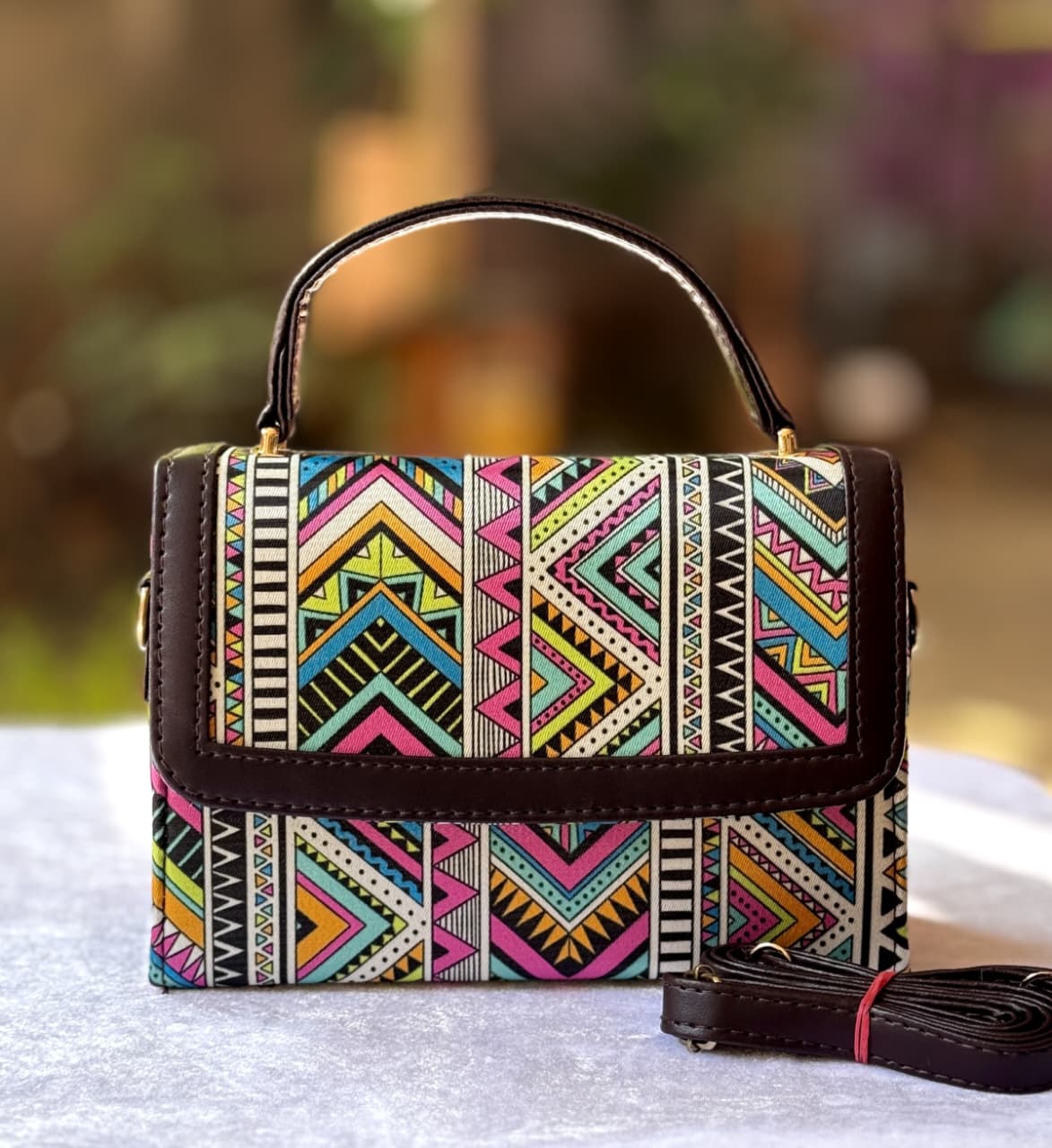 Beautiful Ikkat Box Sling (26)