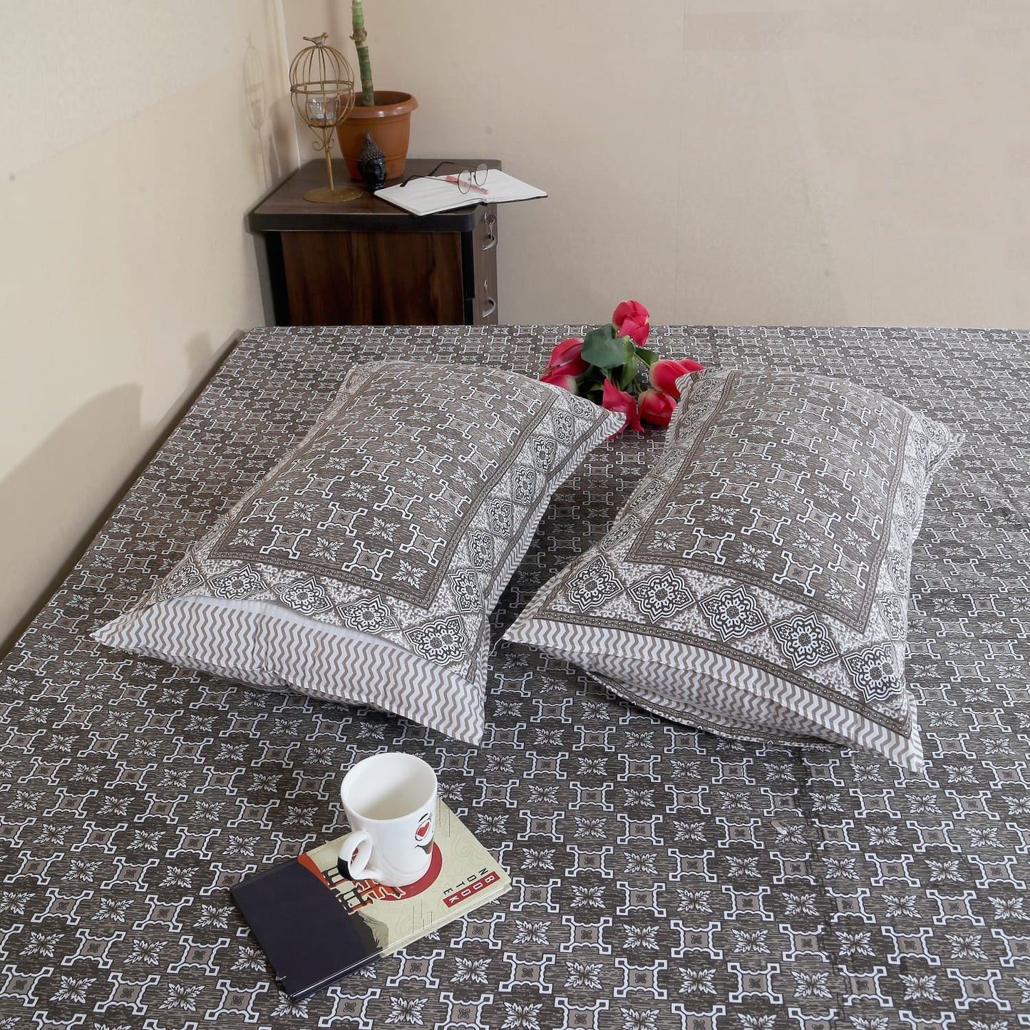 Bedsheets with 2 pillow covers (65)