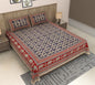 Royal Sanganer Bedsheet – Double Bed (Red Blue)