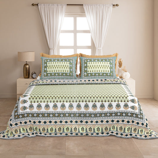 KING Size Bedsheet with 2 Pillow (SST34)