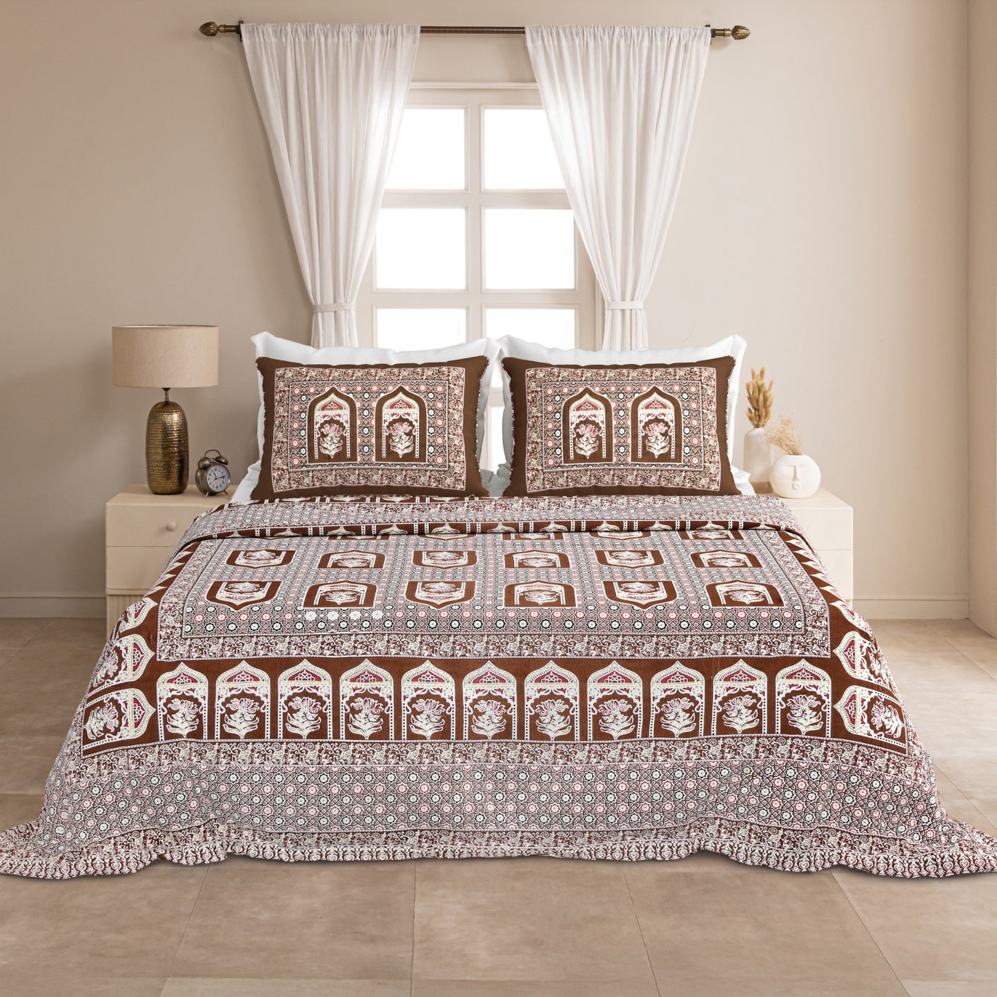 KING Size Bedsheet with 2 Pillow (SST35)