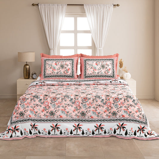 KING Size Bedsheet with 2 Pillow (SST43)