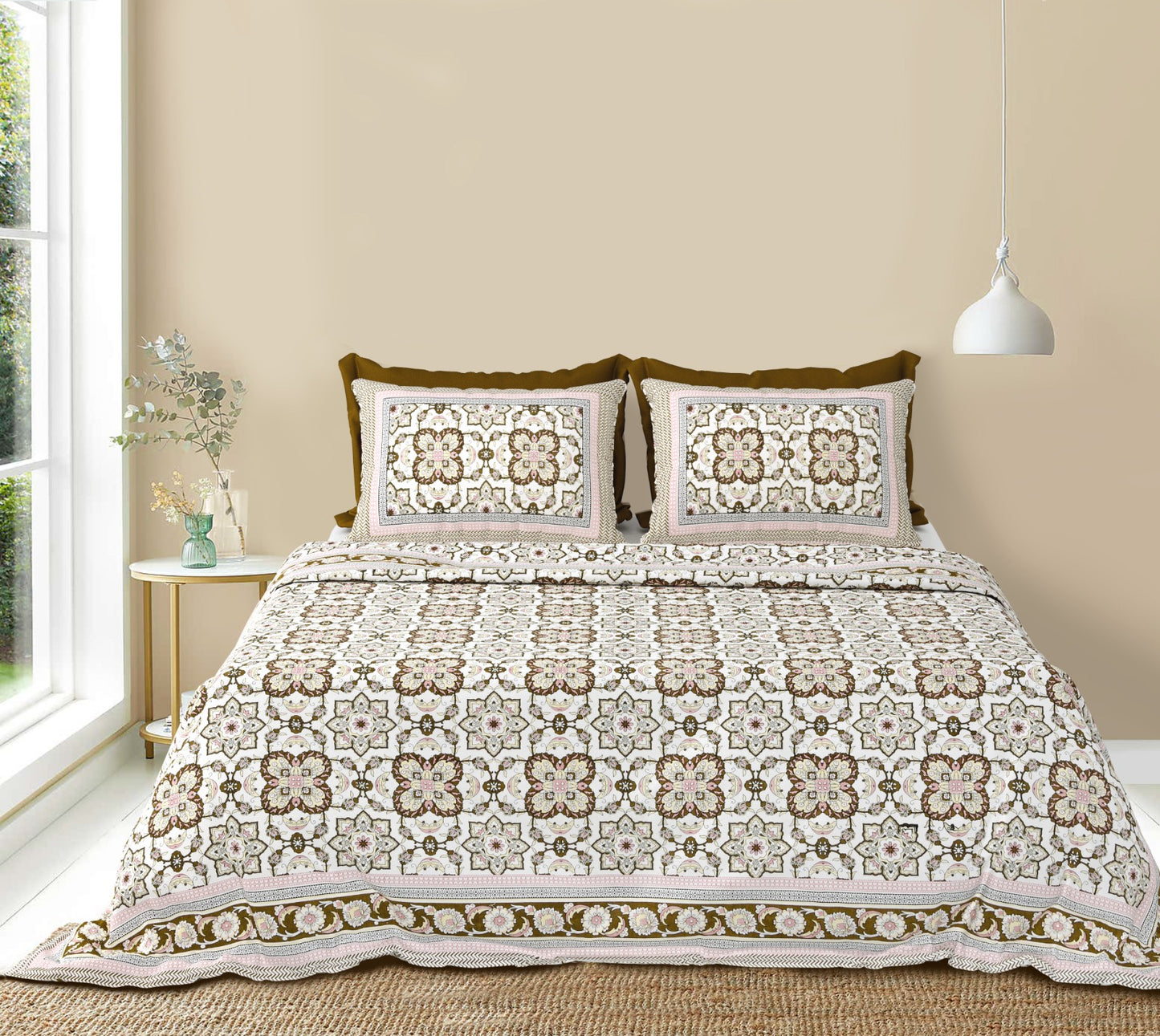 KING Size Bedsheet with 2 Pillow (SST62)