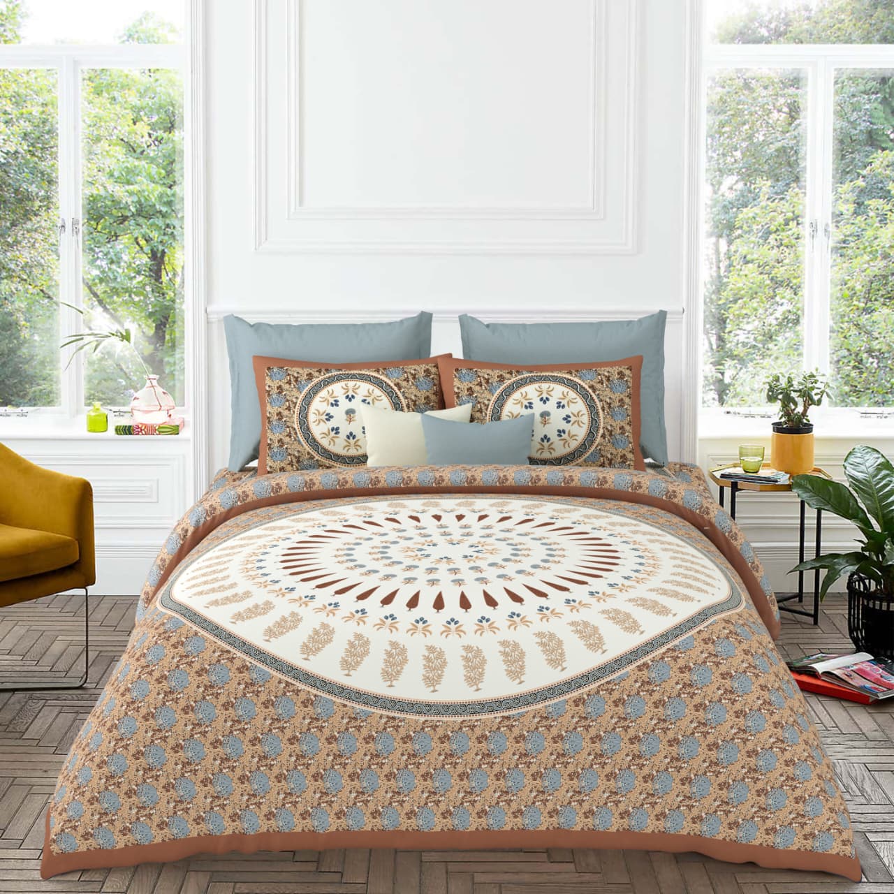 KING Size Bedsheet with 2 Pillow (SST65)