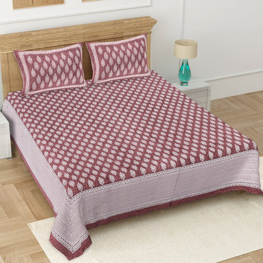 Double Bedsheet with 2 Pillow(SST73)