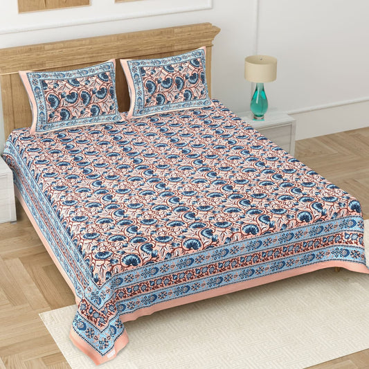 Double Bedsheet with 2 Pillow(SST74)