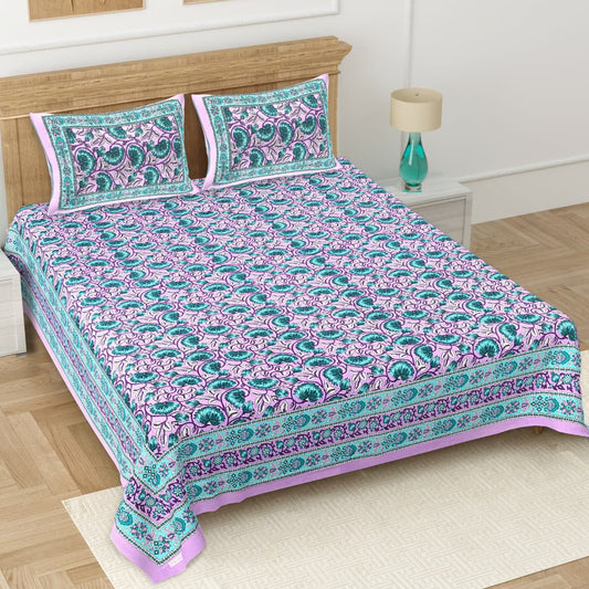 Double Bedsheet with 2 Pillow(SST75)