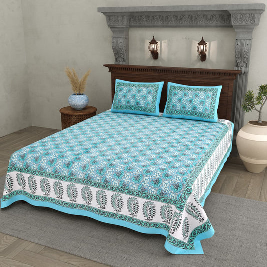 Double Bedsheet with 2 Pillow(SST80)