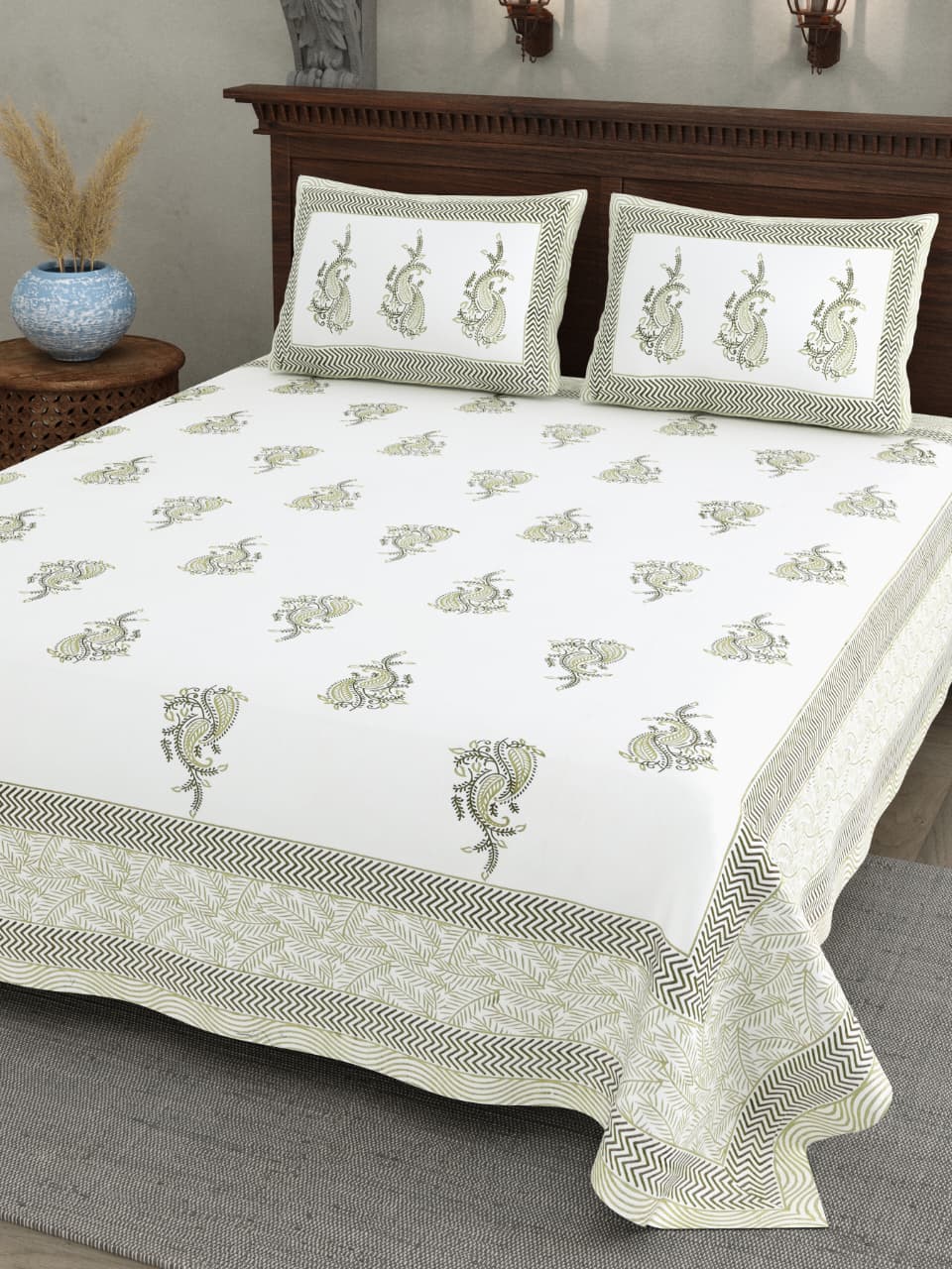 Double Bedsheet with 2 Pillow(SST101)