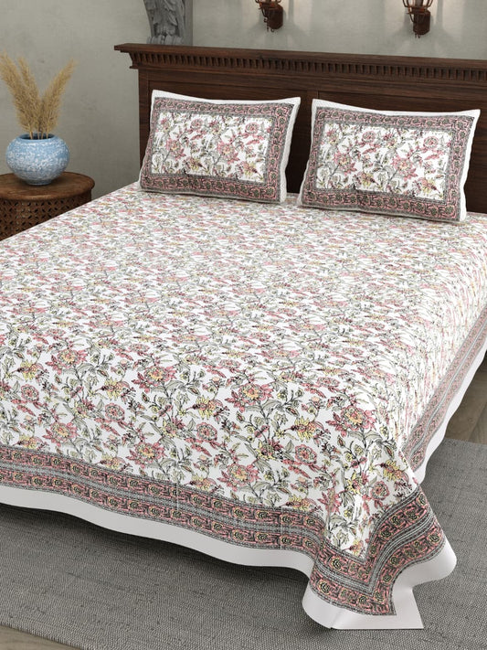 Double Bedsheet with 2 Pillow(SST107)